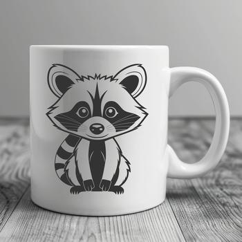 A scalable vector graphic (SVG) representation of a raccoon animal.