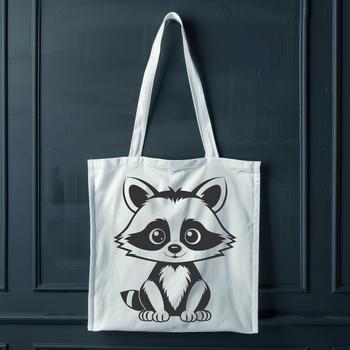 A cute and masked raccoon illustration in vector format.