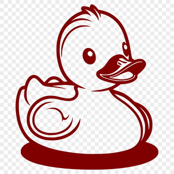 A detailed illustration of a duck in vector format.