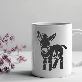 Unique Standing Donkey Vector Craft File