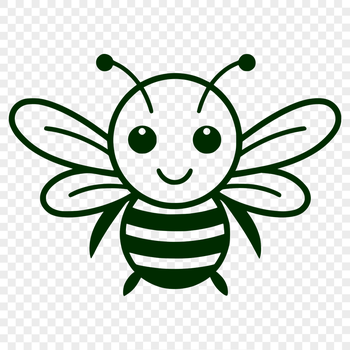 Free Artistic Bee Illustration