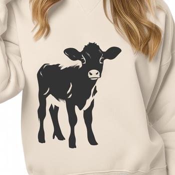 Cute Cow In SVG & DXF