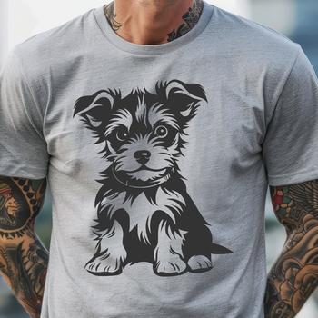 Unique Yorkshire Terrier - Laser SVG