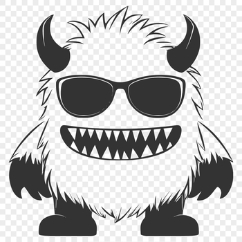 Cute Monster In SVG For Free Download