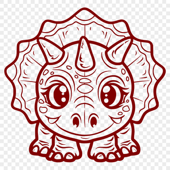 Free Free Triceratops Digital Art