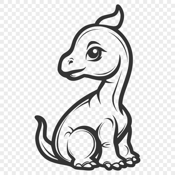 A small, endearing prehistoric creature with a rounded body and tail.