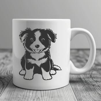 Unique Sitting Australian Shepherd - PDF