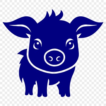 A standing farm animal, depicted in a simple vector style.