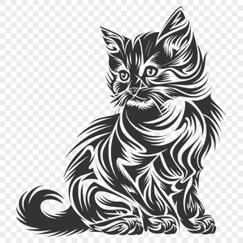 Free Creative Kitten Clip Art