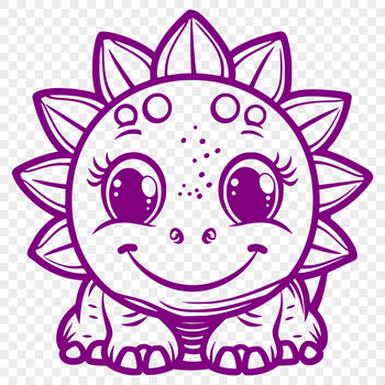 A small prehistoric dinosaur with full body details, suitable for various applications.