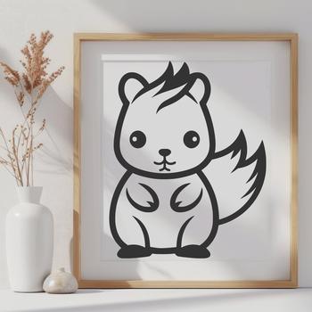 Unique Squirrel - DXF Format