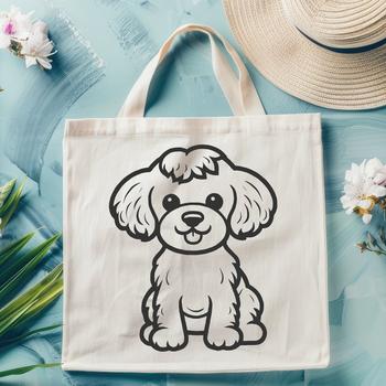 Artistic Poodle In PNG & SVG