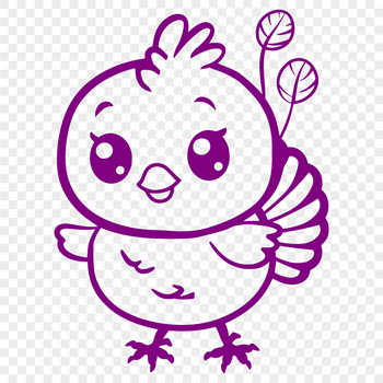 A detailed illustration of a farm animal, a domesticated turkey with feathers and beak.