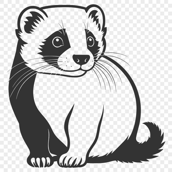 A small, mammalian animal with a slender body and long fur.
