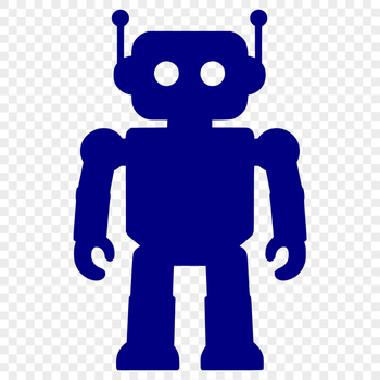 A futuristic robot designed as a vector art illustration suitable for cutting machines and commercial use.