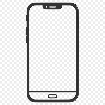 Illustration of a smartphone with sleek design