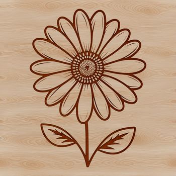 A high-quality SVG vector design of a single daisy flower with detailed petals.