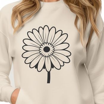 A scalable vector graphic of a daisy, suitable for digital design projects.