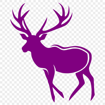 A high-quality vector illustration of a deer in full body pose, suitable for various digital applications.