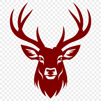 A detailed illustration of an animal's head, specifically designed as vector art.