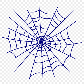 An intricate SVG design featuring the pattern of a spider's web.