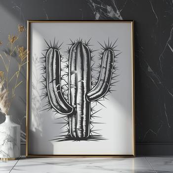 Unique Desert Plant - Laser Cutter DXF