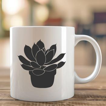 An ornamental desert succulent plant design for gardening enthusiasts.