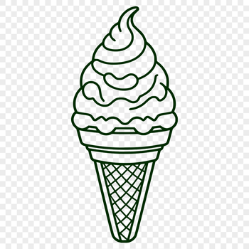 An edible treat depicted as a stylized graphic icon.