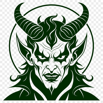Satan character designed as a vector graphic illustration for Halloween decorations and designs.