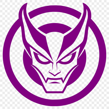 A stylized illustration of the devil, suitable for Halloween designs.