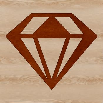 A geometric shape with sharp edges and faceted points.