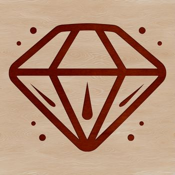 A geometric shape with sharp edges and points, created in vector format.