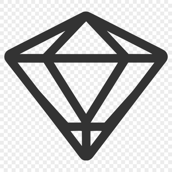 A set of geometric diamond shapes in a vector format.