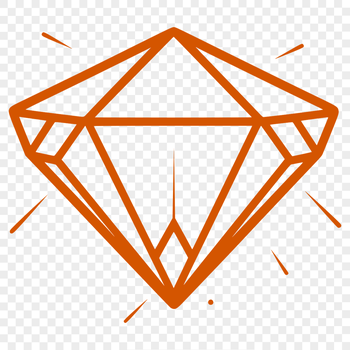 A geometric shape of a diamond, represented as a vector graphic in SVG format.