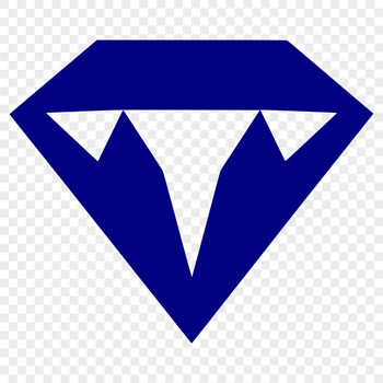 A scalable vector graphic representation of a classic diamond shape with clean lines and geometric perfection.
