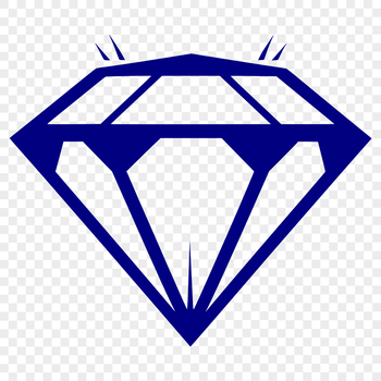 A scalable graphic representation of a diamond shape, suitable for various digital applications.