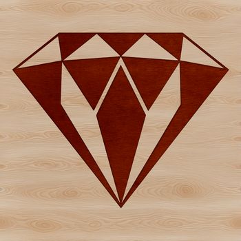 A digital illustration of a diamond shape in SVG format.