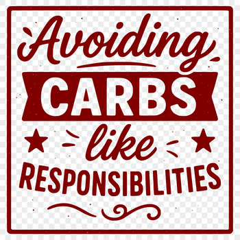 A humorous quote about dieting in a clean vector font.