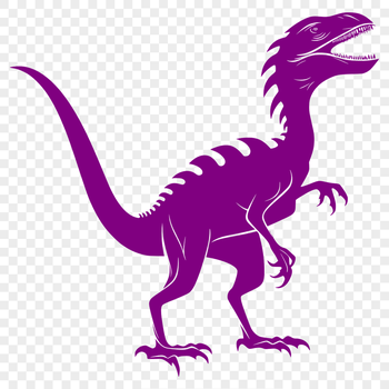 A prehistoric dino with its full body visible in a detailed illustration.