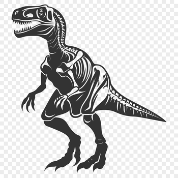 A detailed illustration of a prehistoric dinosaur in full body pose.