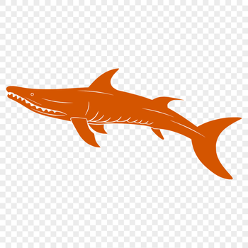 An SVG vector design featuring a stylized representation of a dinosaur.
