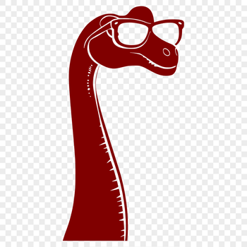 Beautiful Brachiosaurus Wearing Glasses