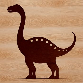 A prehistoric brachiosaurus dinosaur in a vector illustration format, suitable for various uses.
