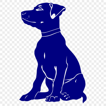 A detailed illustration of a Doberman Pinscher in full body pose, suitable for vector art projects.