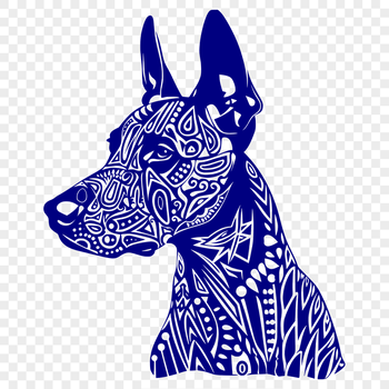 Artistic Doberman Pinscher - For Cricut Project