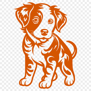 Image of a standing Australian Shepherd dog in full body pose.