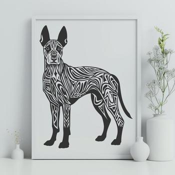 Stunning Standing Dog - DXF