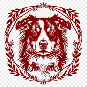 Beautiful Dog SVG, PNG, PDF And DXF Files