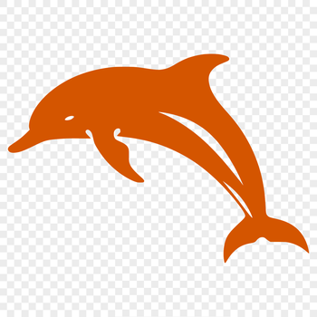 A detailed illustration of a dolphin, suitable for vector design projects.