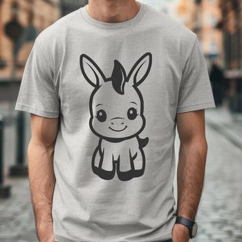 Cute Donkey - Sublimation PNG